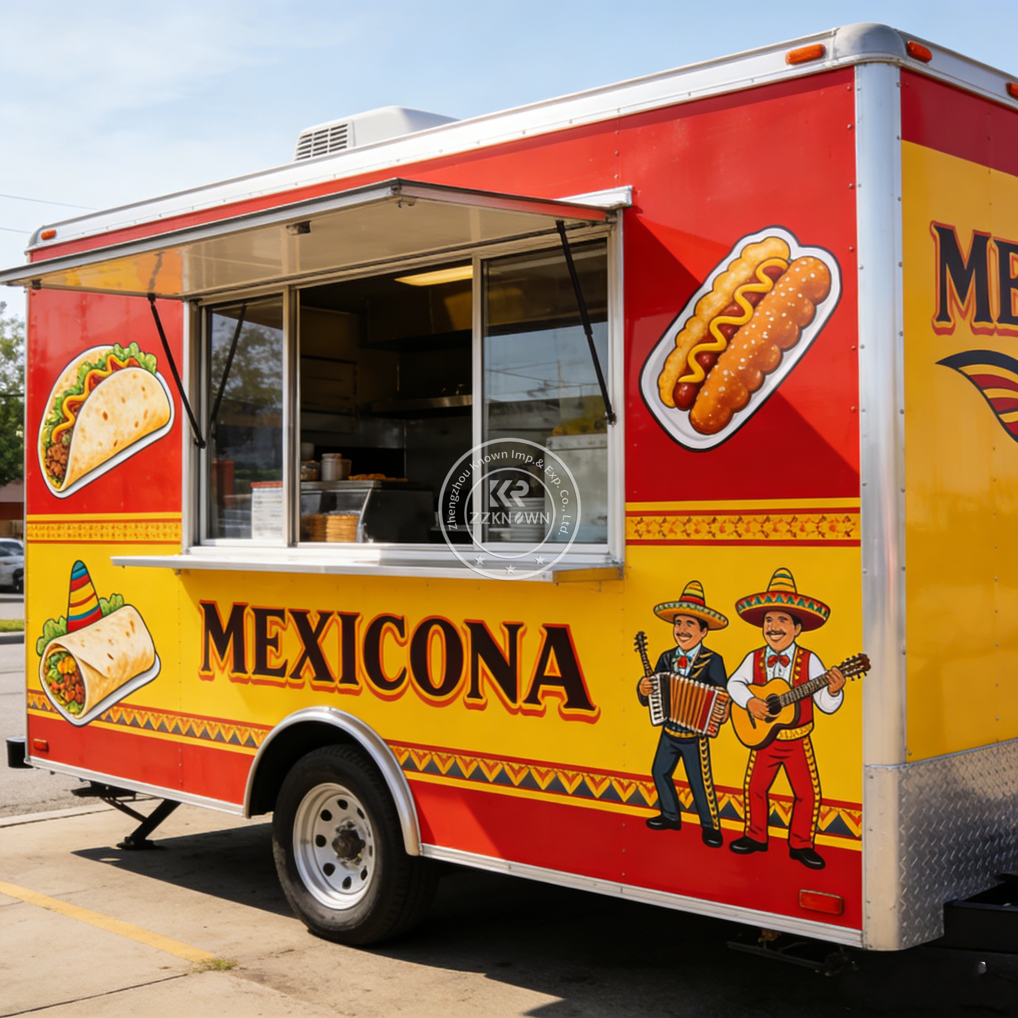 Commercial Kitchen Trailer - Customizable Food Vending Cart Commercial Mobile