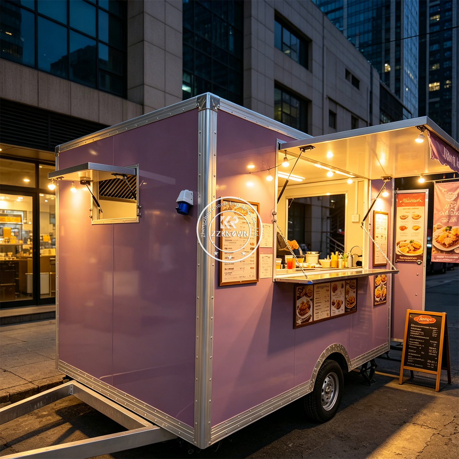 Commercial Kitchen Trailer - Mobile Fast Food Trailer Cart Commercial