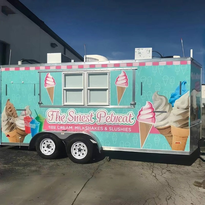 USA Approved Custom Food Trail - Commercial Kitchen Trailer incelemesi ve fiyatı