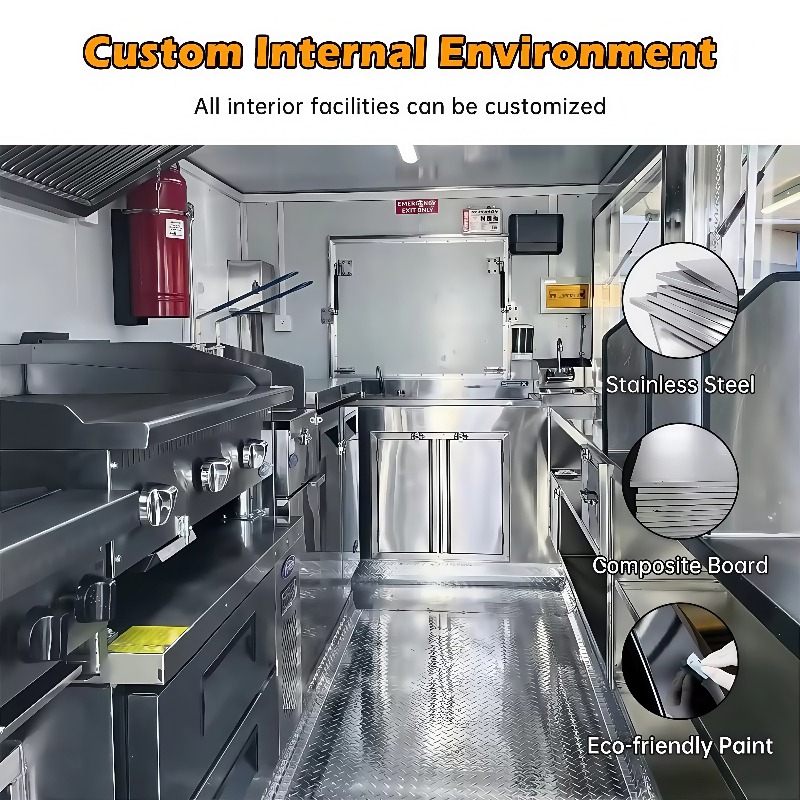 USA Approved Custom Food Trail - Commercial Kitchen Trailer incelemesi ve fiyatı