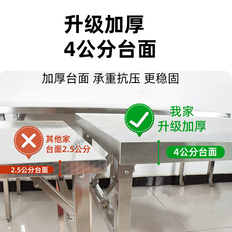 Stainless steel folding table  - Commercial Kitchen Rental incelemesi ve fiyatı