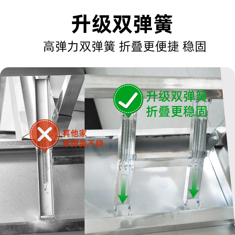 Stainless steel folding table  - Commercial Kitchen Rental incelemesi ve fiyatı