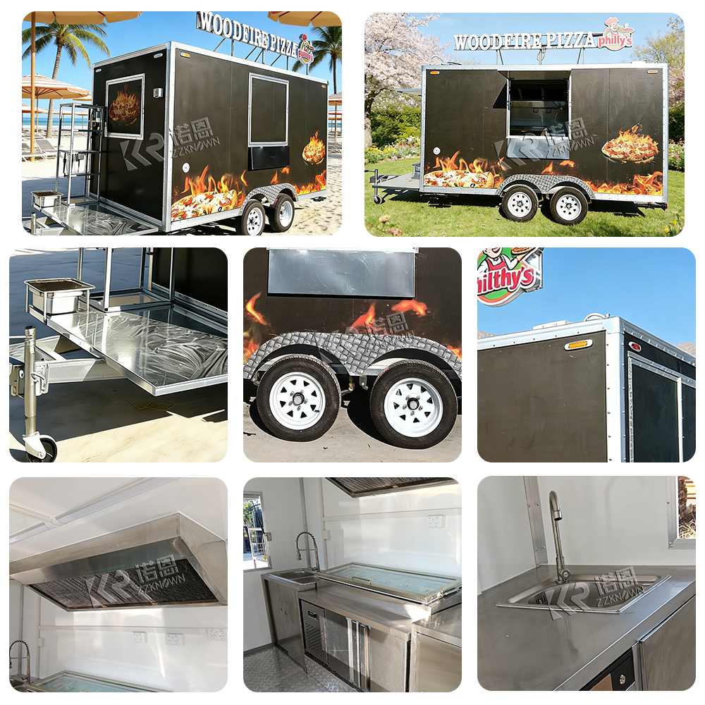 Customizable Food Vending Cart - Commercial Kitchen Trailer incelemesi ve fiyatı