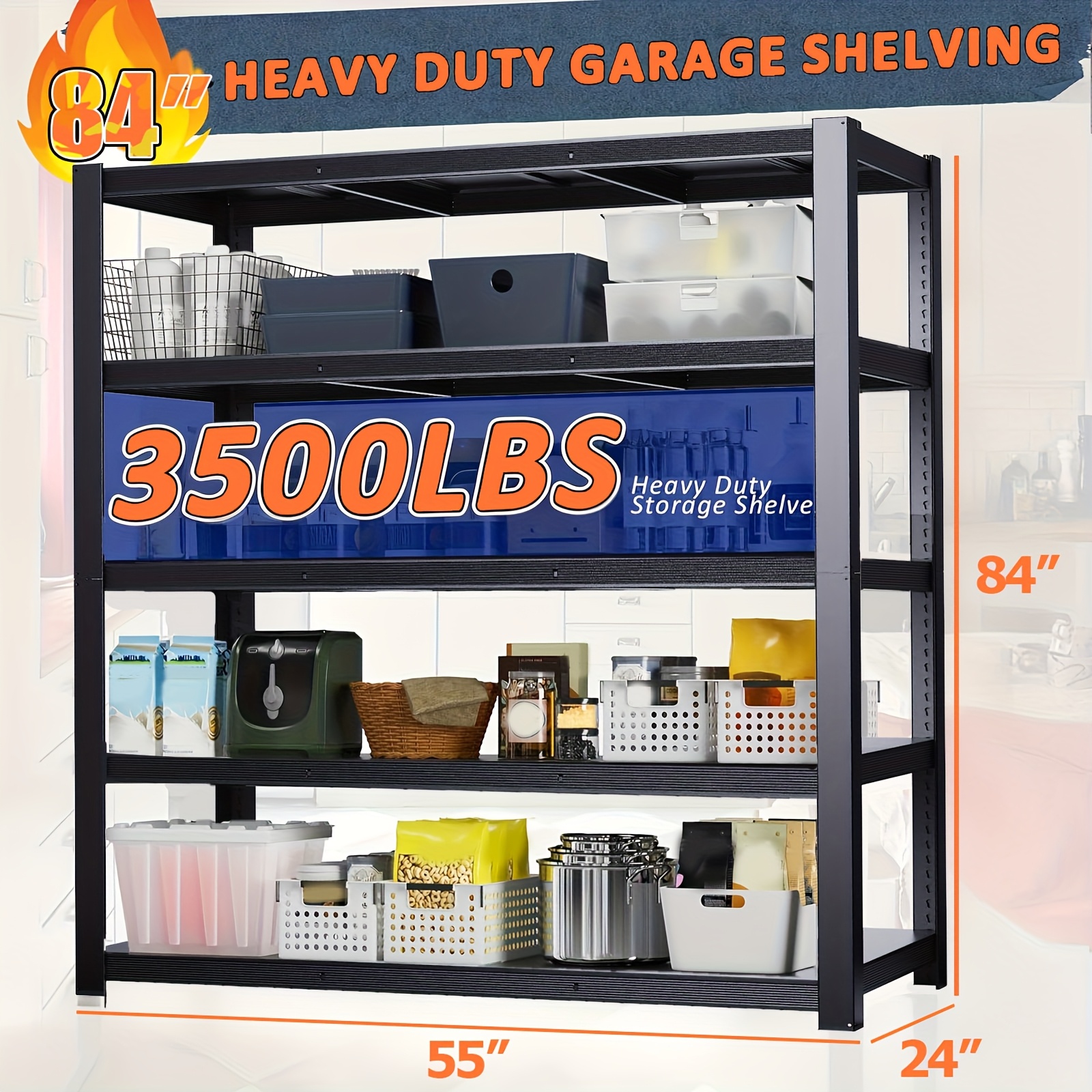 Heavy Duty 5-Tier Industrial S - Commercial Kitchen In Residential Home incelemesi ve fiyatı
