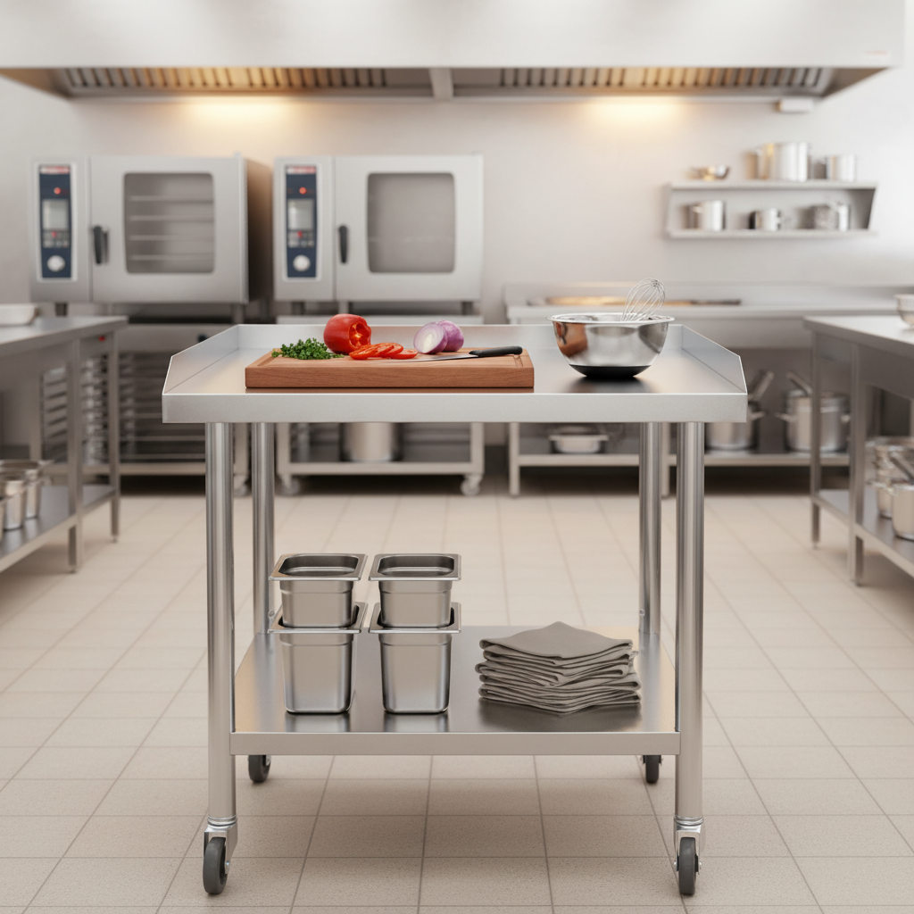 2-Tier Stainless Steel Commerc - Commercial Kitchen Tables incelemesi ve fiyatı