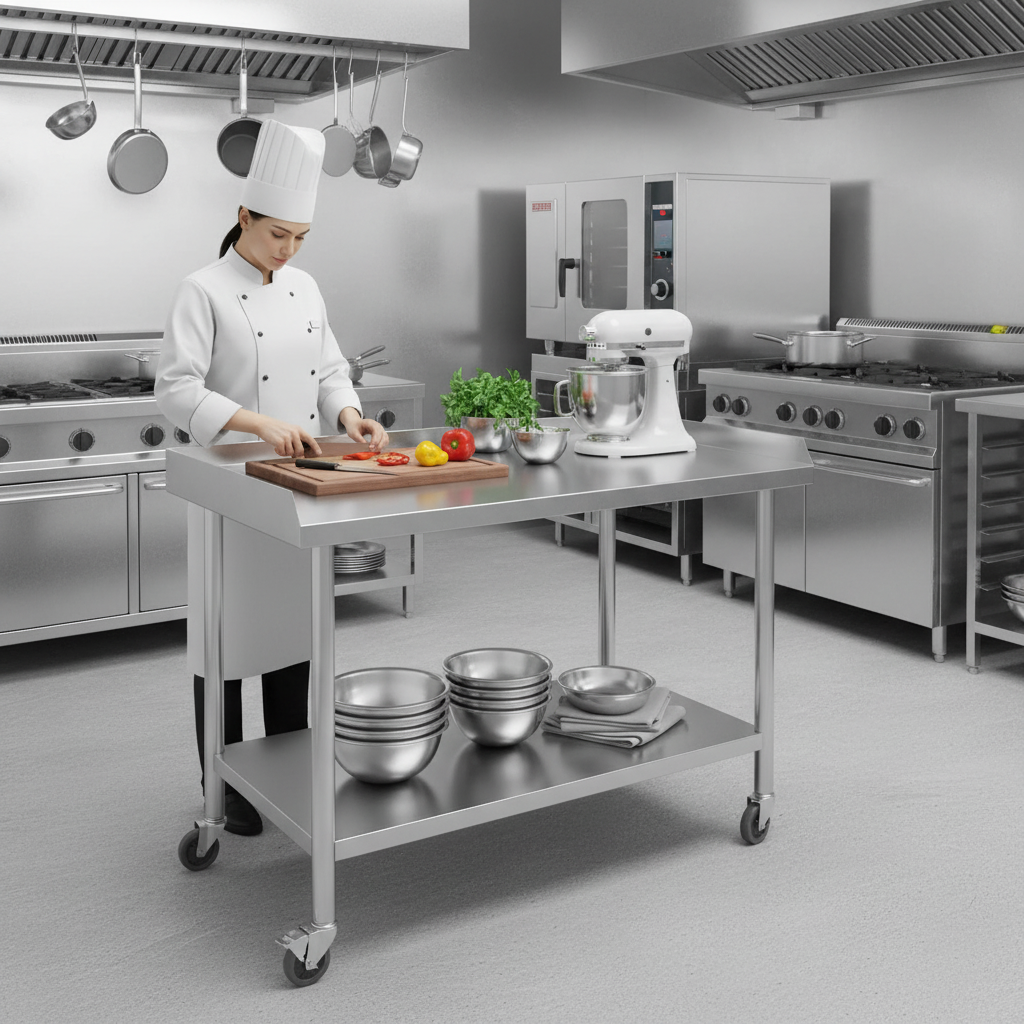 2-Tier Stainless Steel Commerc - Commercial Kitchen Tables incelemesi ve fiyatı