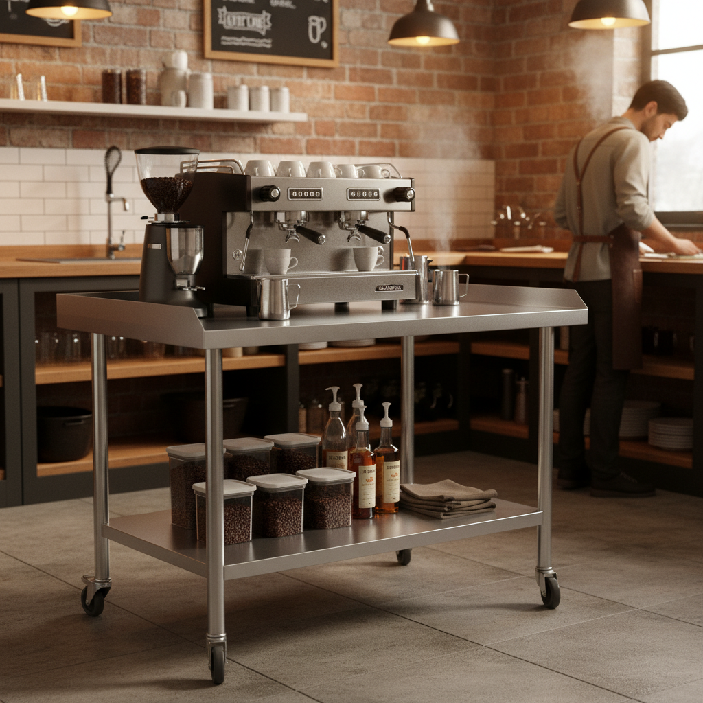 2-Tier Stainless Steel Commerc - Commercial Kitchen Tables incelemesi ve fiyatı