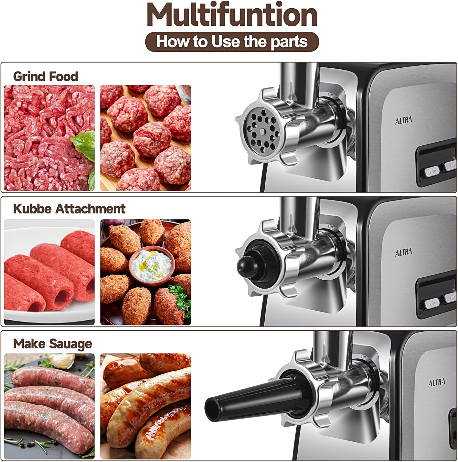 Meat Grinder, Sausage Stuffer, - Meat Grinder Electric incelemesi ve fiyatı