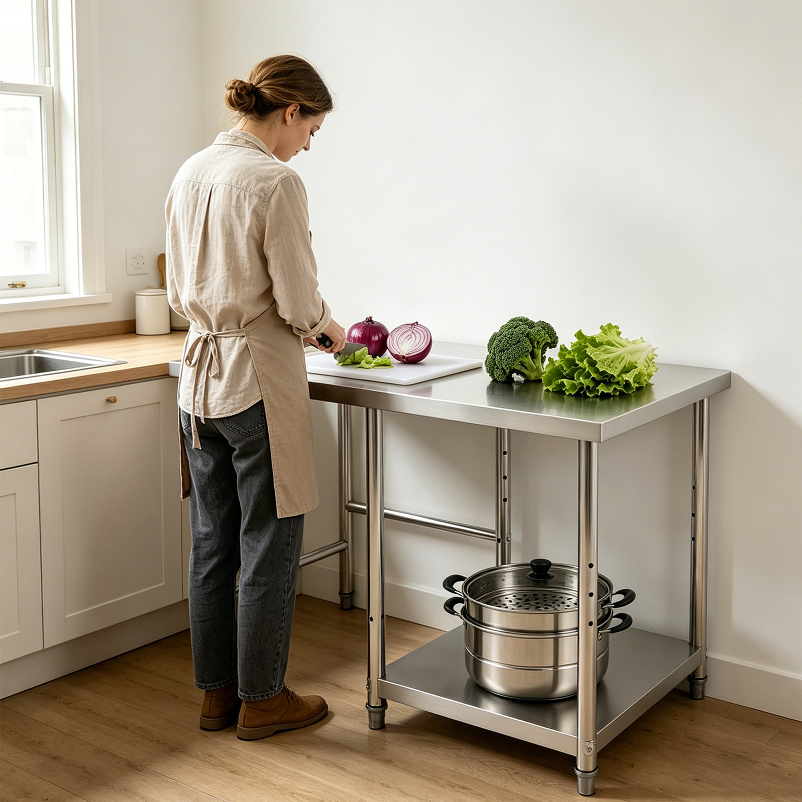 304 Stainless Steel Table For  - Commercial Kitchen Tables incelemesi ve fiyatı