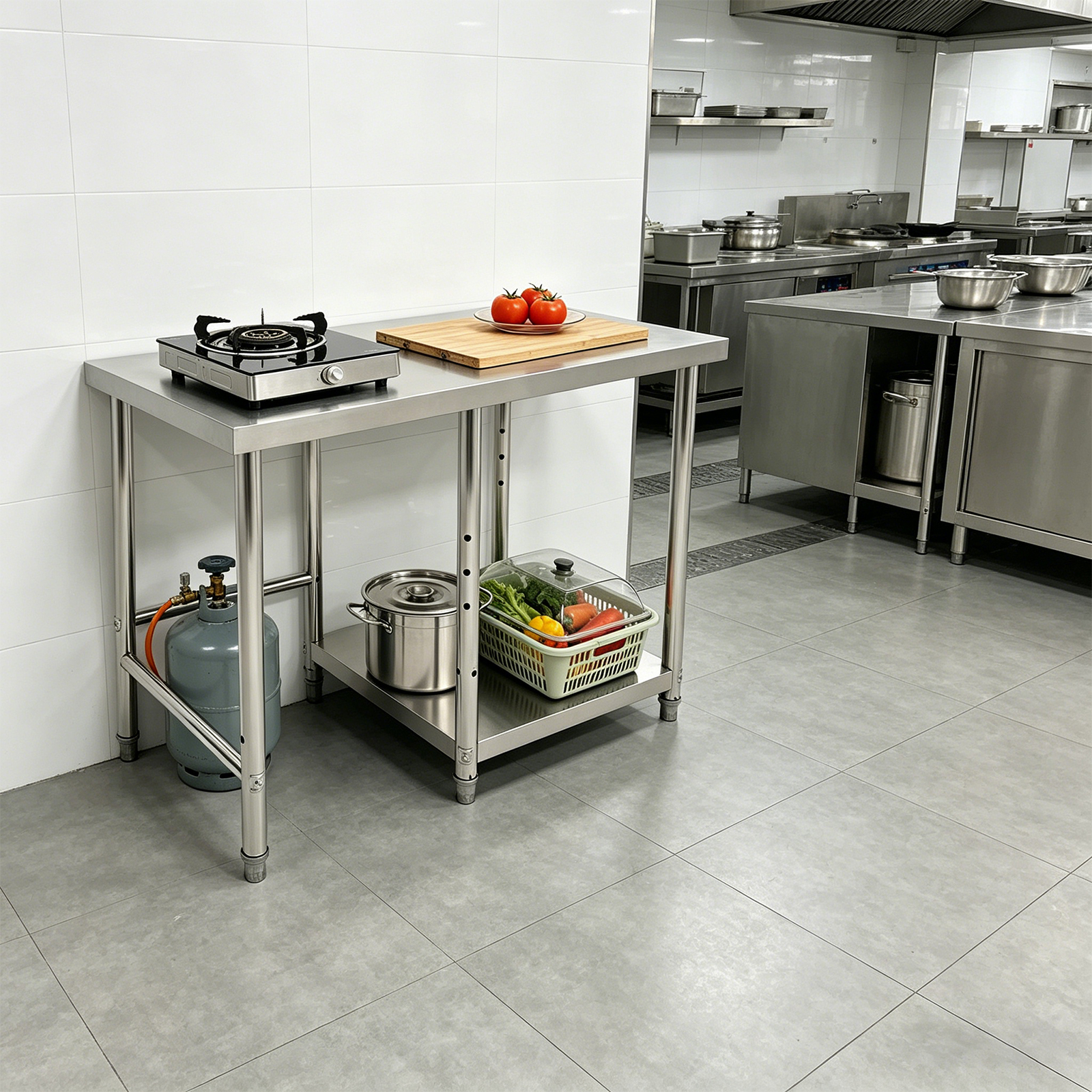 304 Stainless Steel Table For  - Commercial Kitchen Tables incelemesi ve fiyatı