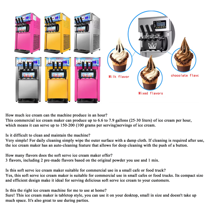 Household 220v 1200W Ice Cream - Commercial Ice Maker incelemesi ve fiyatı