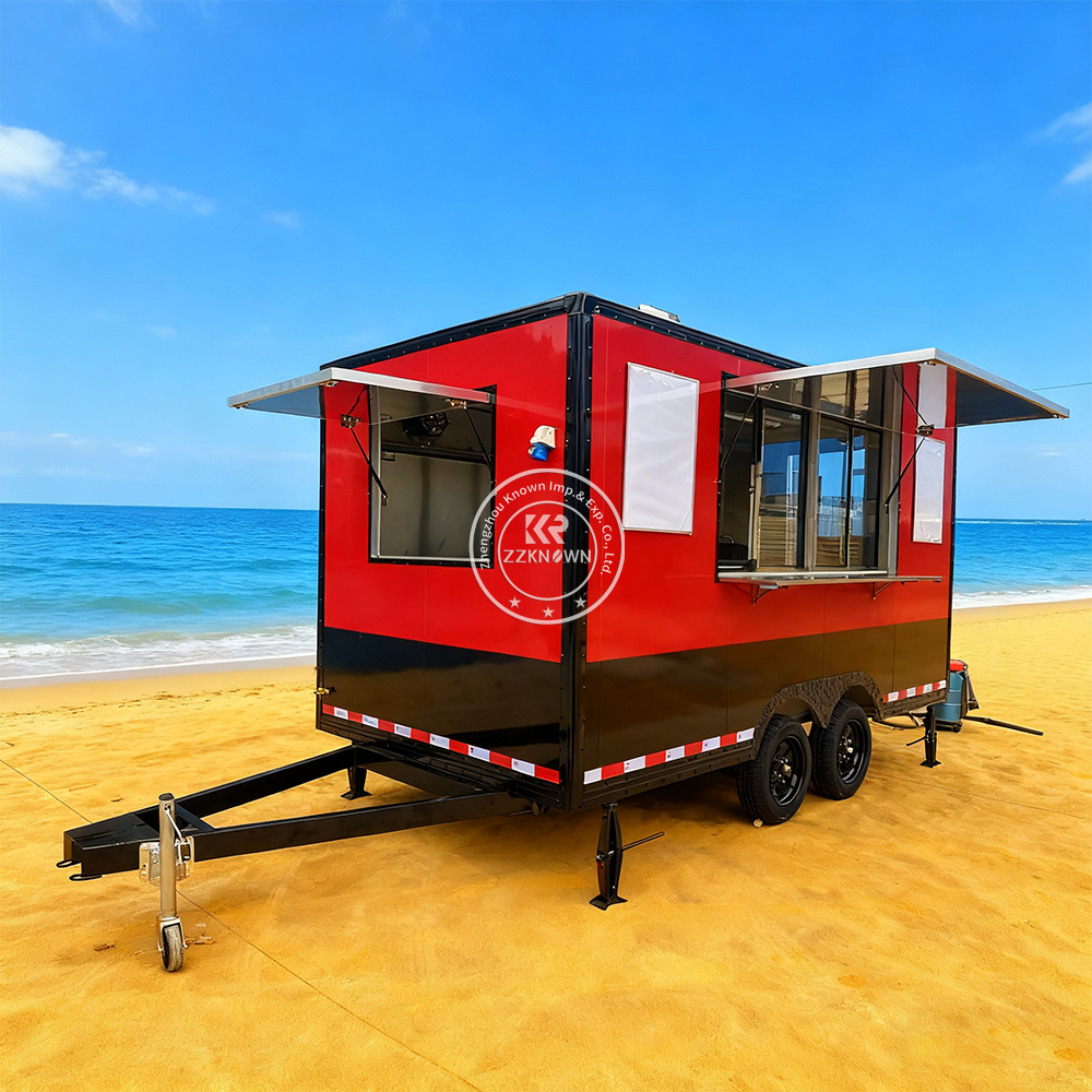 Fully Equipped Pizza Snack Ice - Commercial Kitchen Trailer incelemesi ve fiyatı