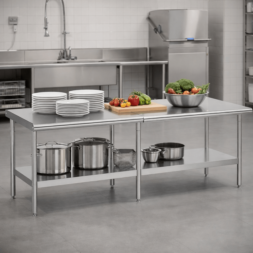 30×48–30×108 Inch Stainless St - Commercial Kitchen Tables incelemesi ve fiyatı