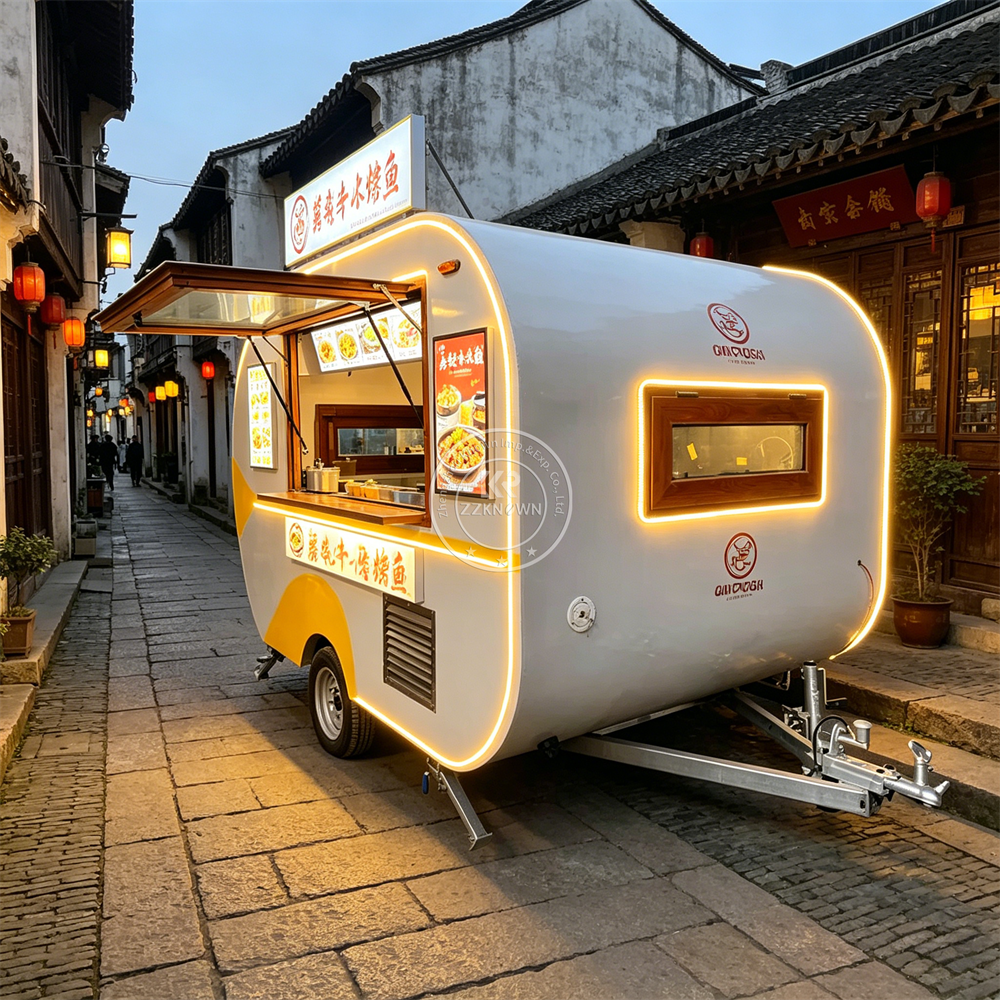 Stainless Steel Mobile Food Tr - Commercial Kitchen Trailer incelemesi ve fiyatı
