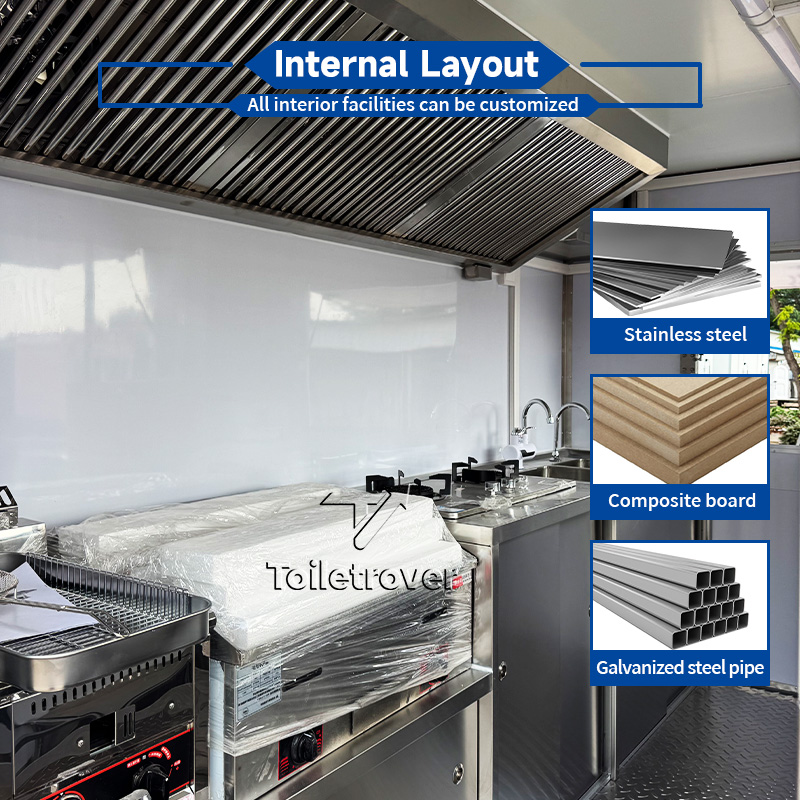 Cheap Food Truck Carts Customi - Commercial Kitchen Trailer incelemesi ve fiyatı