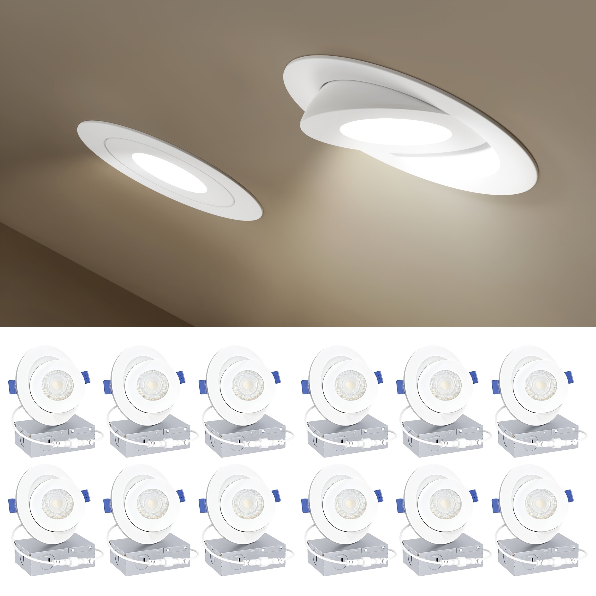 4/6/12 Pack 4-Inch Gimbal LED  - Commercial Kitchen In Residential Home incelemesi ve fiyatı