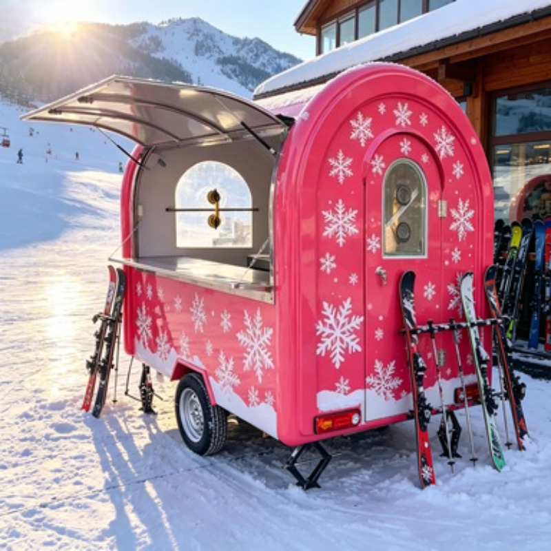 Hot Dog BBQ Mobile Kitchen Tra - Commercial Kitchen Trailer incelemesi ve fiyatı