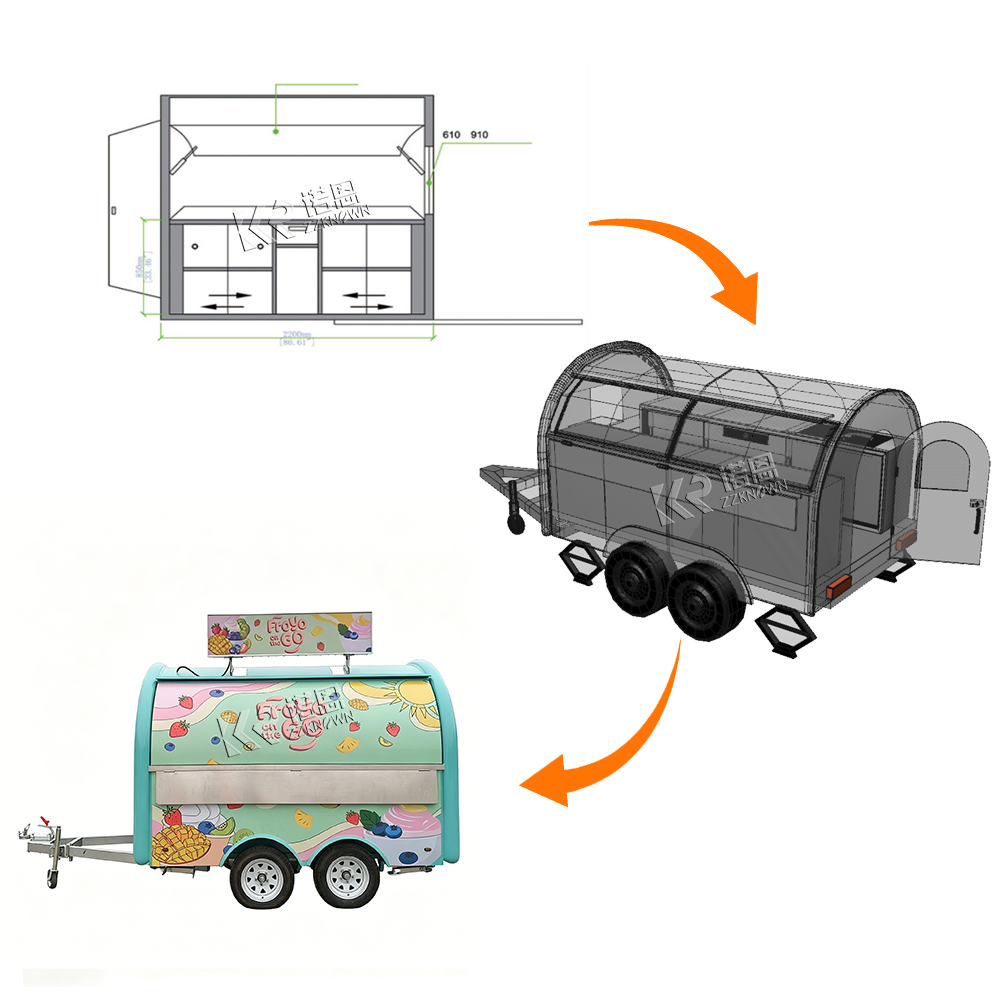 Mobile Food Trailer Commercial - Commercial Kitchen Trailer incelemesi ve fiyatı
