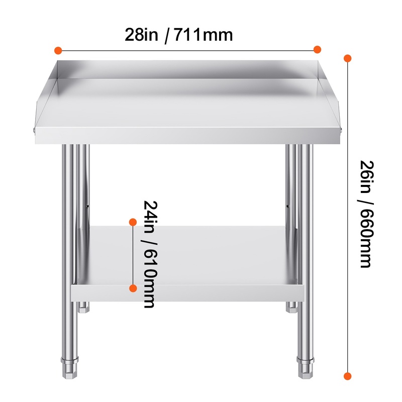 Adjustable Height Stainless St - Commercial Kitchen Tables incelemesi ve fiyatı