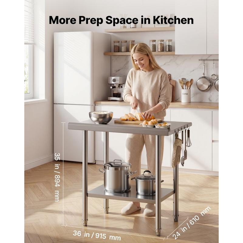 Stainless Steel Work Table, 24 - Commercial Kitchen Tables incelemesi ve fiyatı