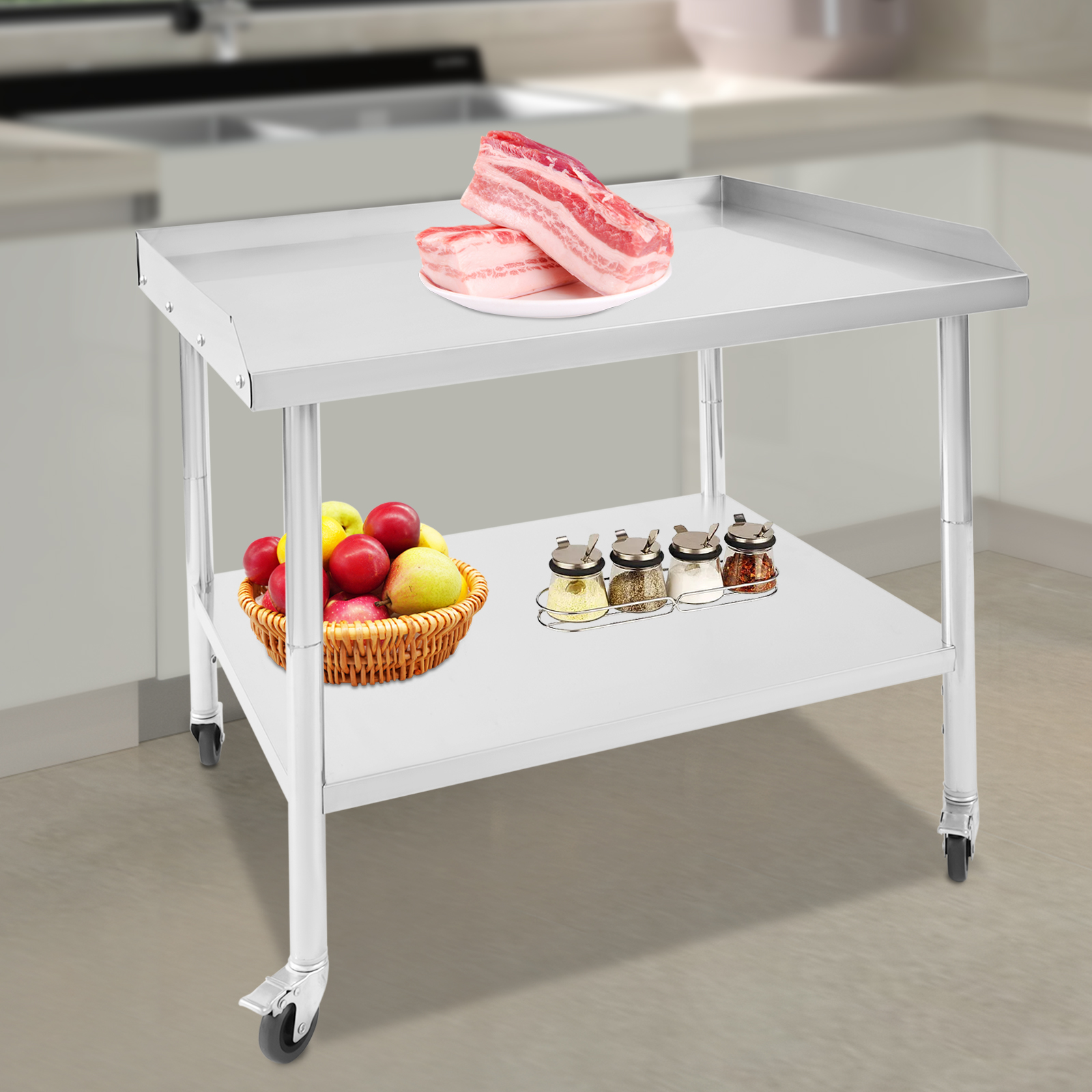 2-Tier Work Table 91*76*76cm S - Commercial Kitchen Tables incelemesi ve fiyatı