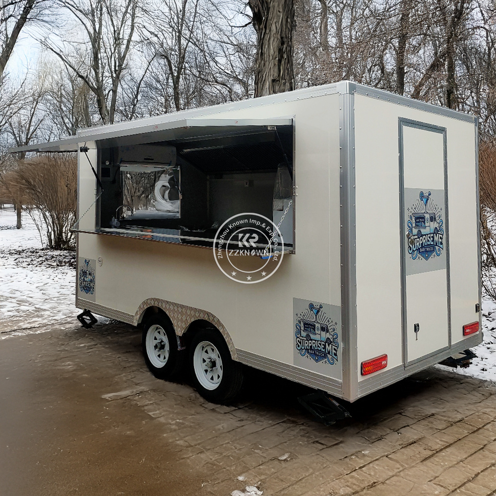 Mobile Food Truck With Full Ki - Commercial Kitchen Trailer incelemesi ve fiyatı