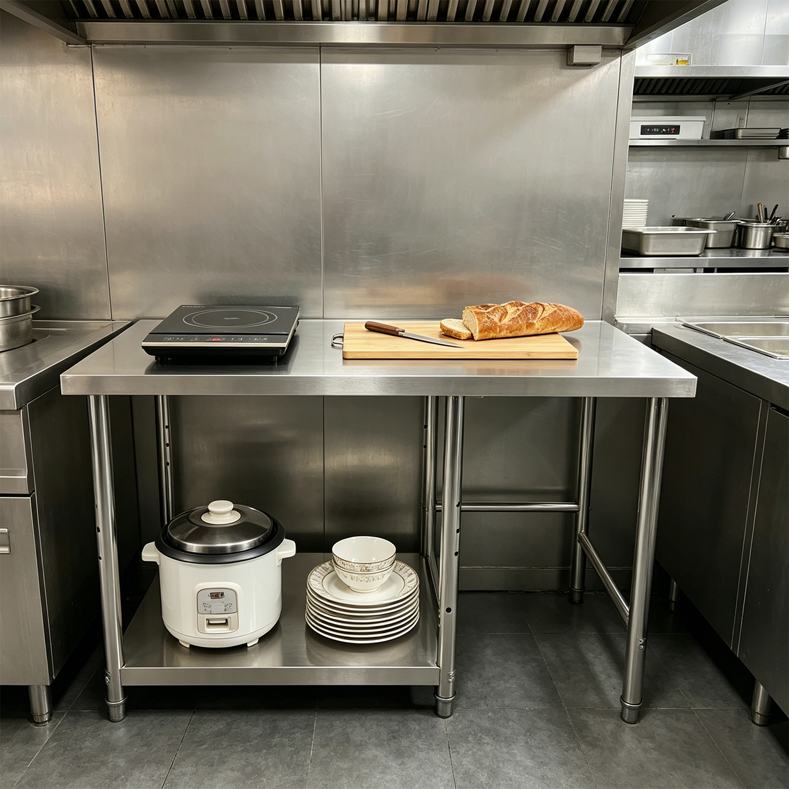 Stainless Steel Prep & Work Ta - Commercial Kitchen Tables incelemesi ve fiyatı