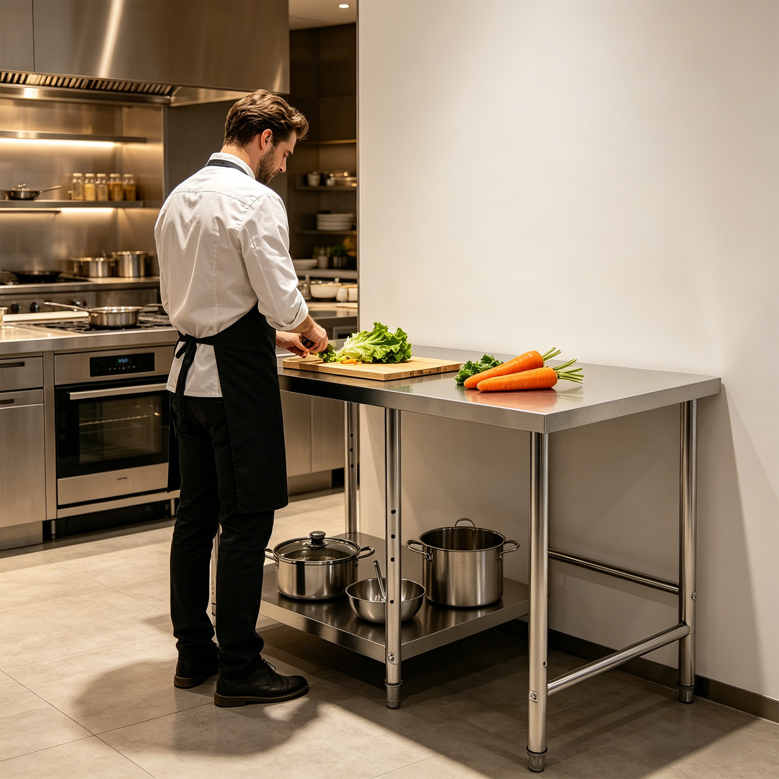 Stainless Steel Prep & Work Ta - Commercial Kitchen Tables incelemesi ve fiyatı