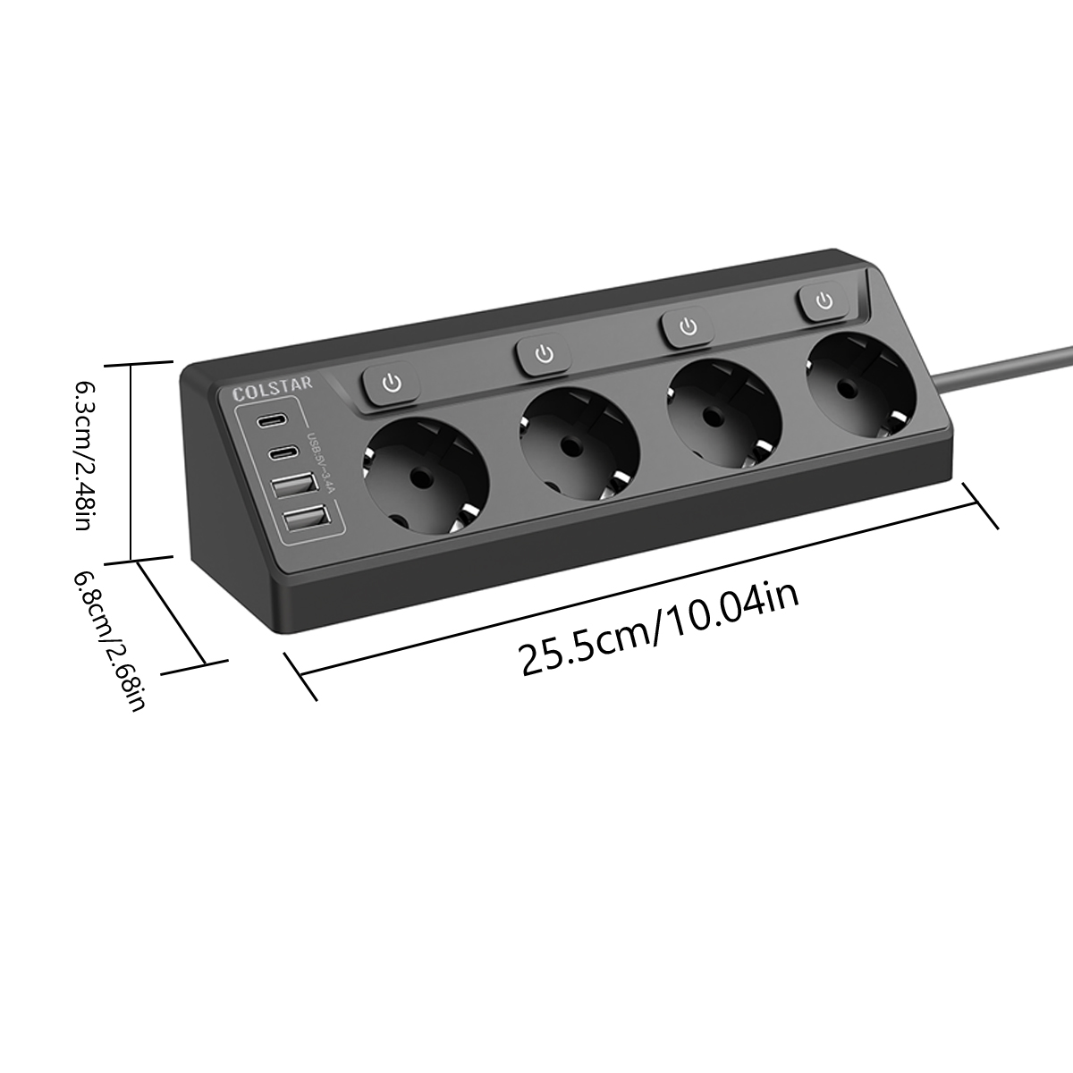 Power Strip Multi Plug 4 Socke - Commercial Kitchen In Residential Home incelemesi ve fiyatı