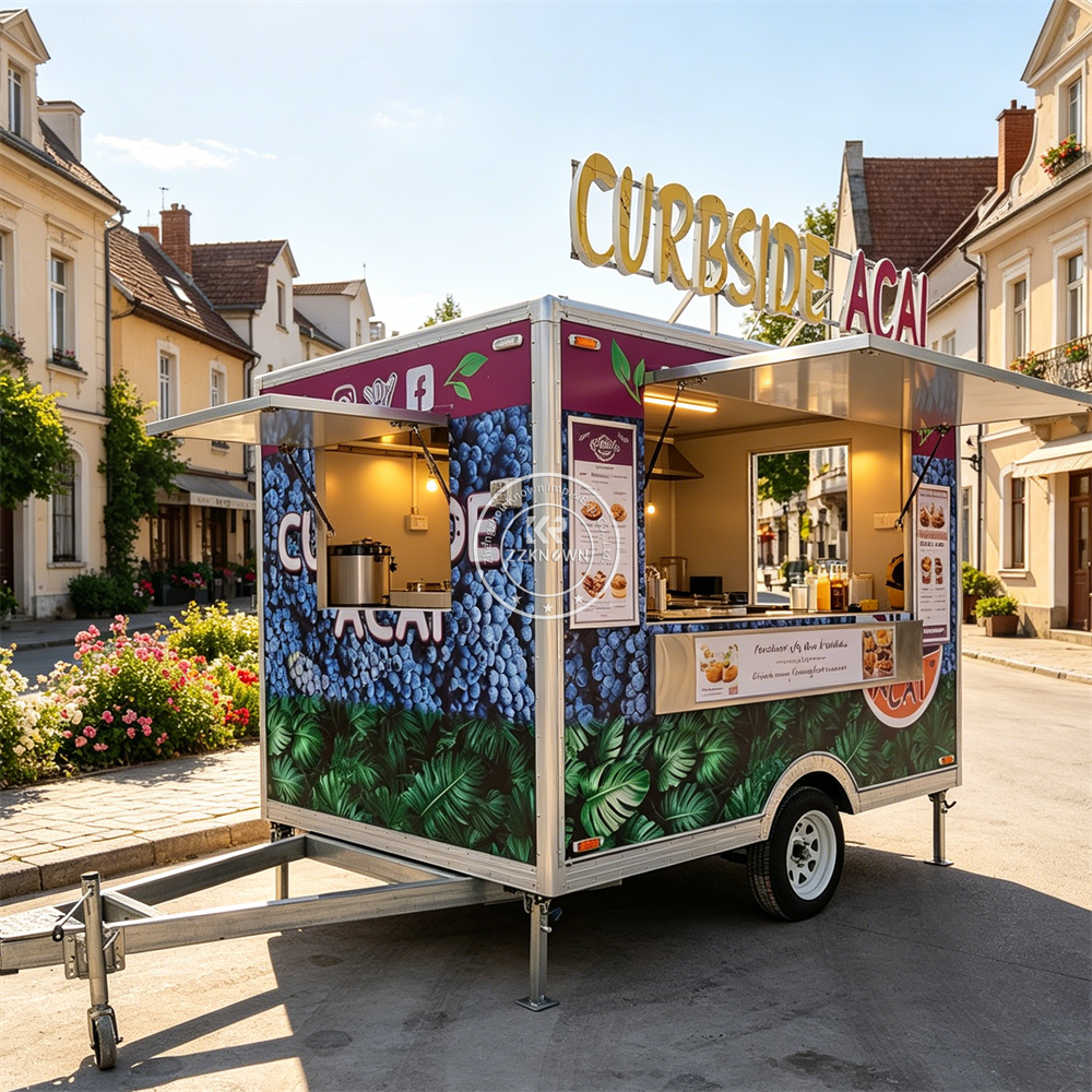 Mobile Food Cart Burger BBQ Co - Commercial Kitchen Trailer incelemesi ve fiyatı