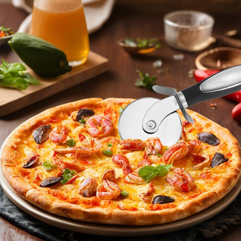 Stainless Steel Pizza Cutter W - Commercial Kitchen Use incelemesi ve fiyatı