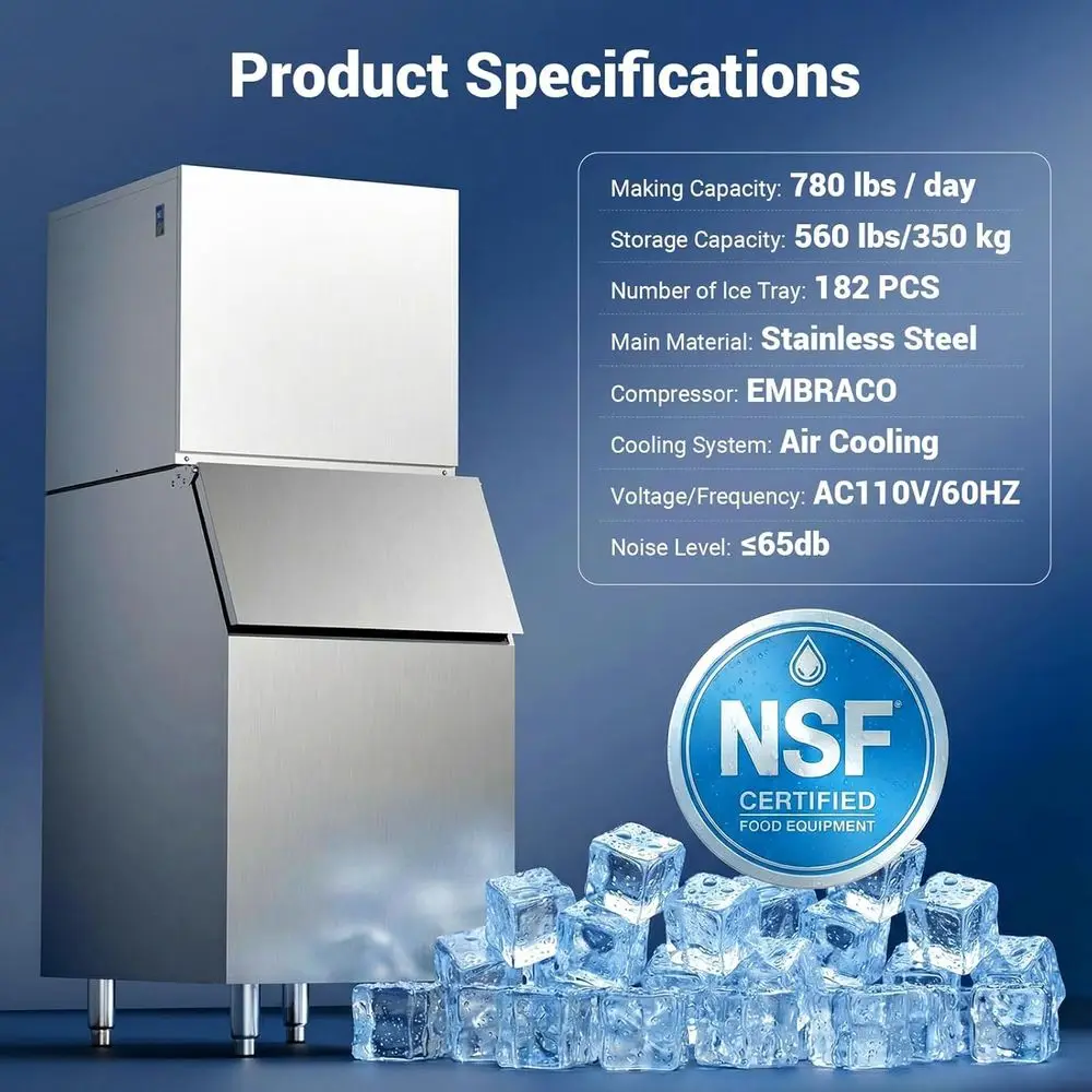 NSF Commercial Ice Machine 780 - Commercial Ice Maker incelemesi ve fiyatı